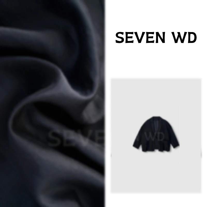 【柒WD 素色心情】七七自穿款夏季宽松时尚百搭上衣女外套透气薄款