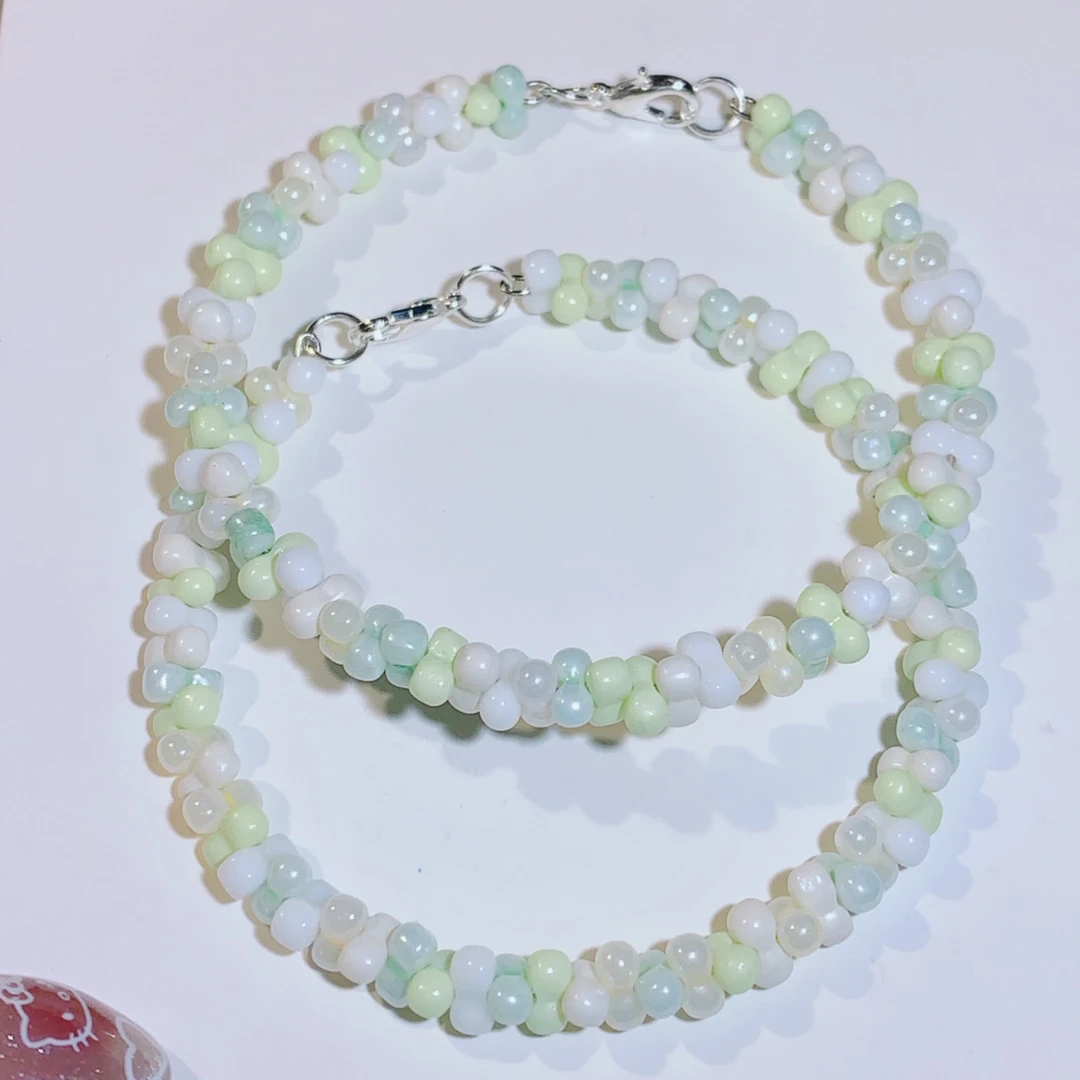 ｛织梦小花朵｝花生珠设计款手工串珠