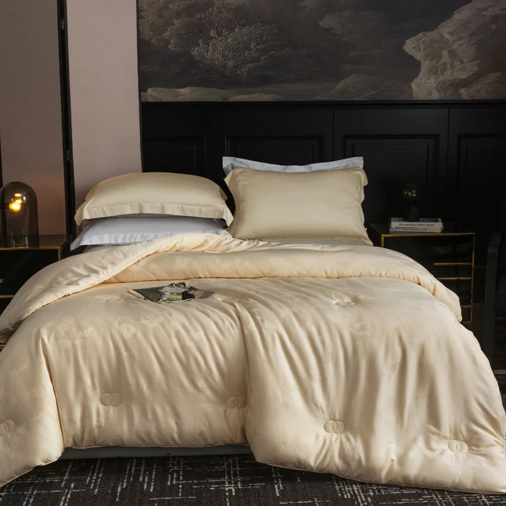 金蚕大豆被丨A类木本大提花春秋被子冬被被芯柔软透气加厚保暖