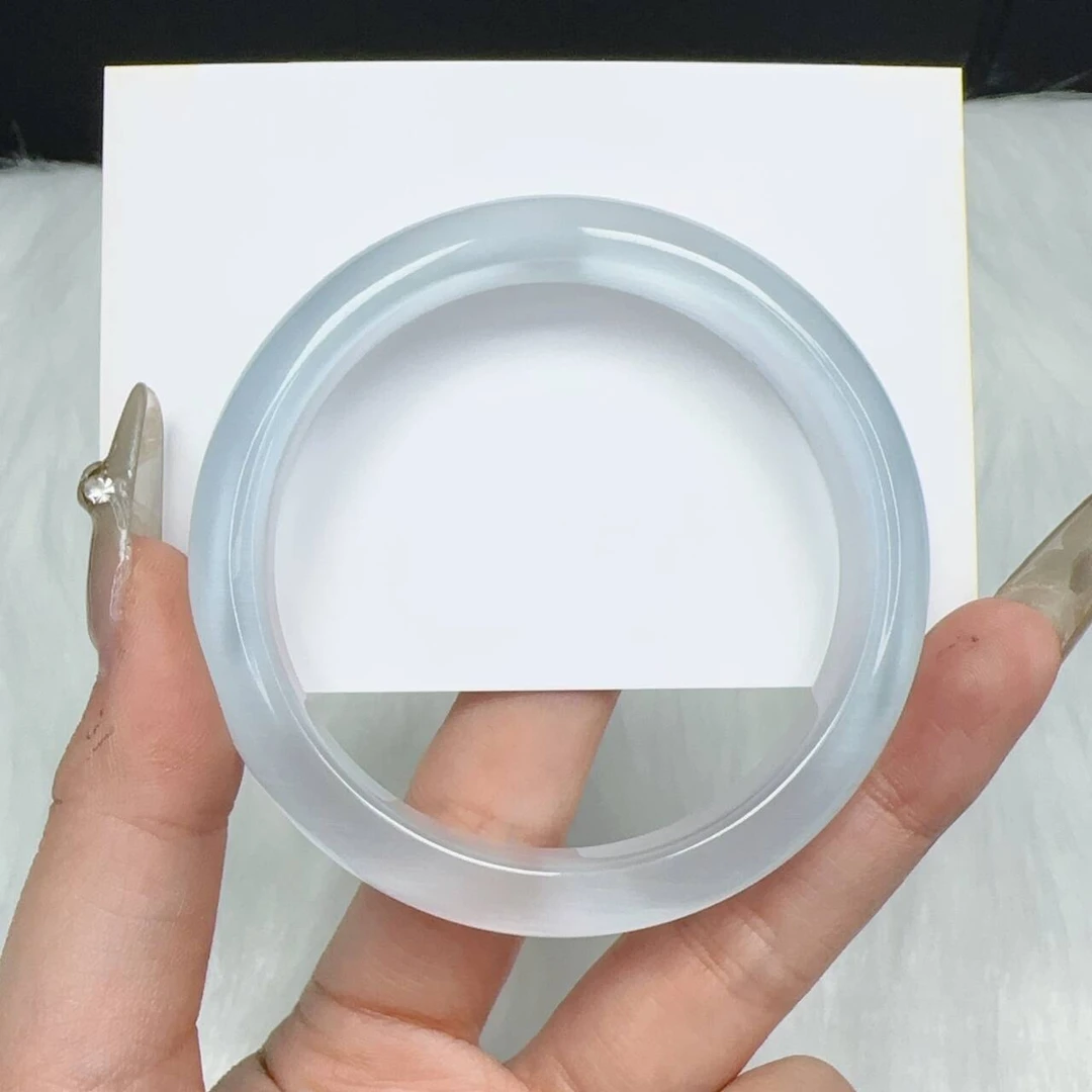    【冰冰蓝手镯】甜美蓝月光 53-54 圈口