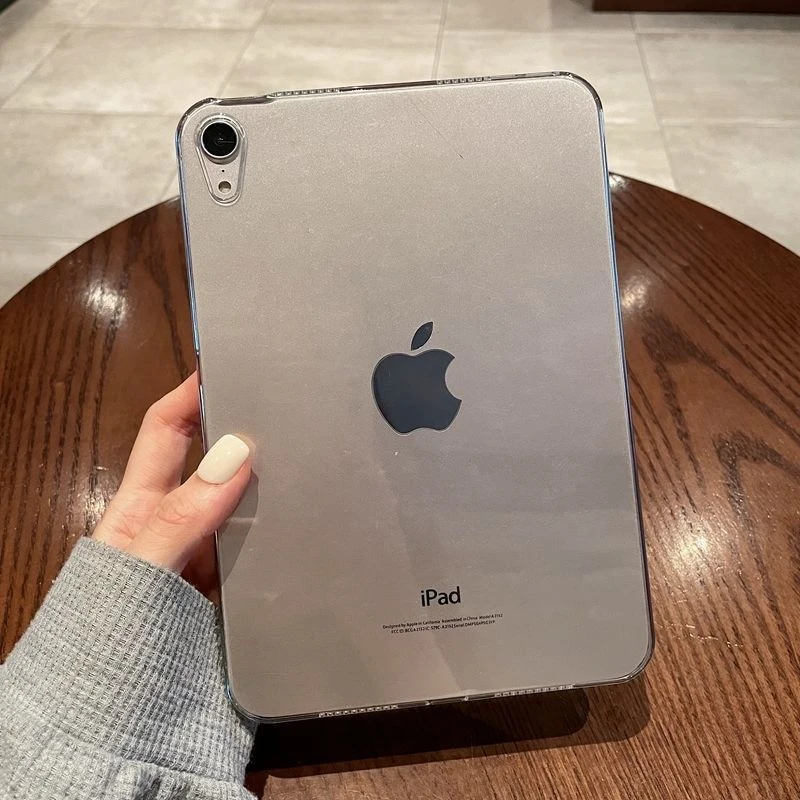 2024适用iPadPro11保护后壳Air456/10.9四角防摔89代10.2透明软壳