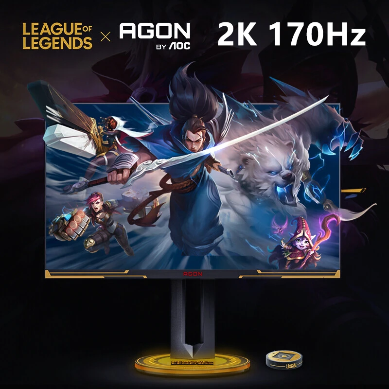AOC爱攻5 27英寸2K游戏电竞显示器170Hz 1ms HDR联盟联名AG275QXL