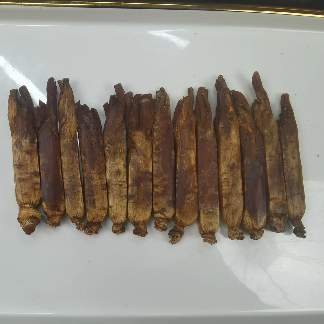 高丽参规格17原皮原色足干无糖无硫净重黄马褂高丽别直参