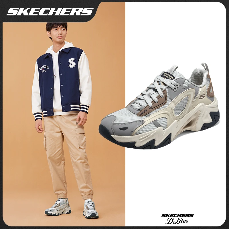 【机甲3代】斯凯奇夏季度假穿搭舒适男鞋透气休闲老爹鞋时尚894254