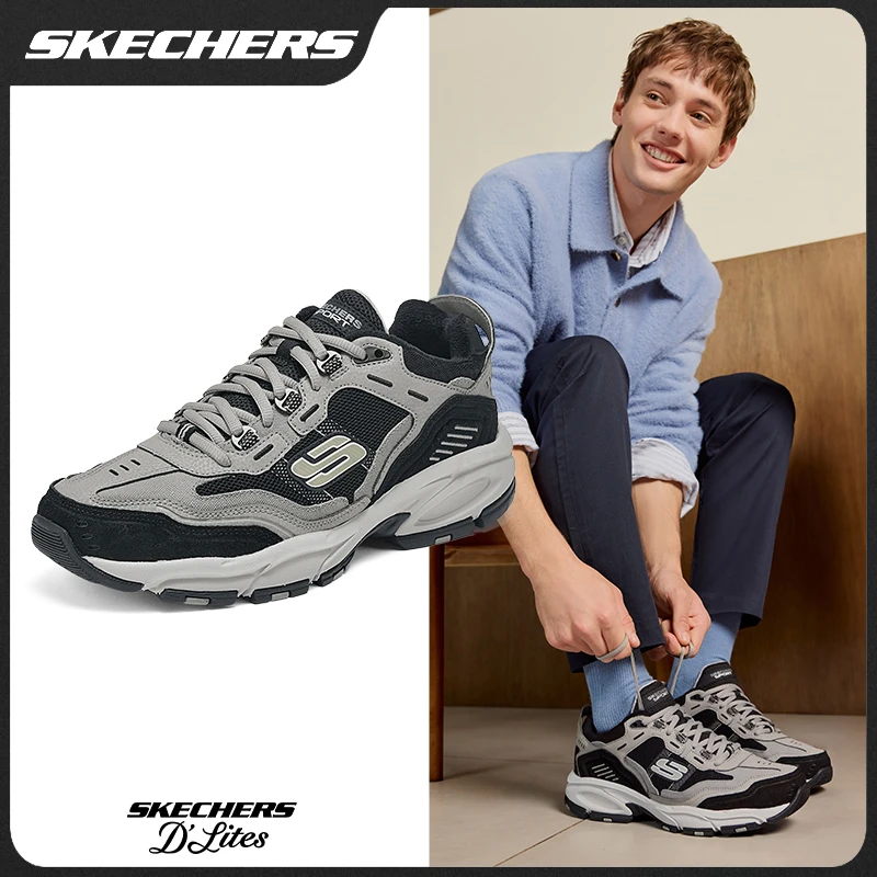 【加绒加厚】斯凯奇冬季新款男鞋复古老爹鞋防滑户外运动鞋237125