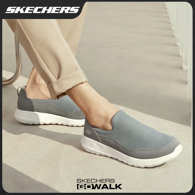 【闪穿】斯凯奇夏季舒适网面透气男鞋一脚蹬健步鞋休闲运动鞋54626