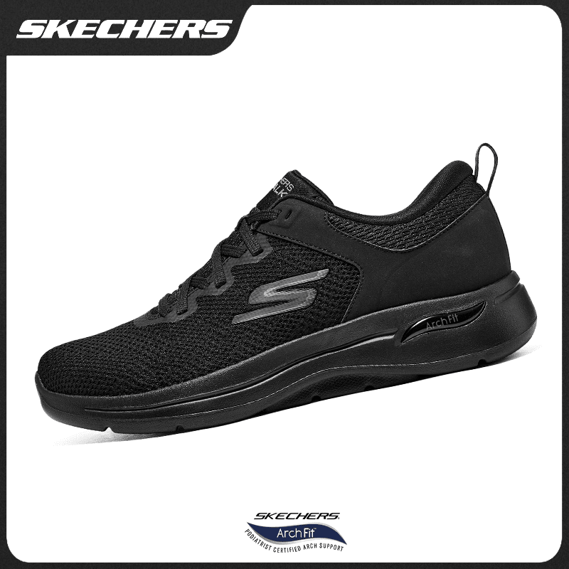 SKECHERS/斯凯奇夏季网面透气一脚蹬休闲男鞋软底运动跑鞋216254