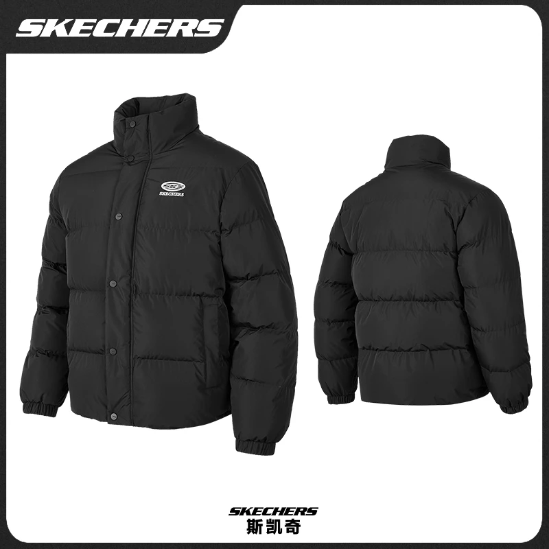 【刺绣款】斯凯奇保暖休闲男女冬季羽绒服外套P423U037&P423U036