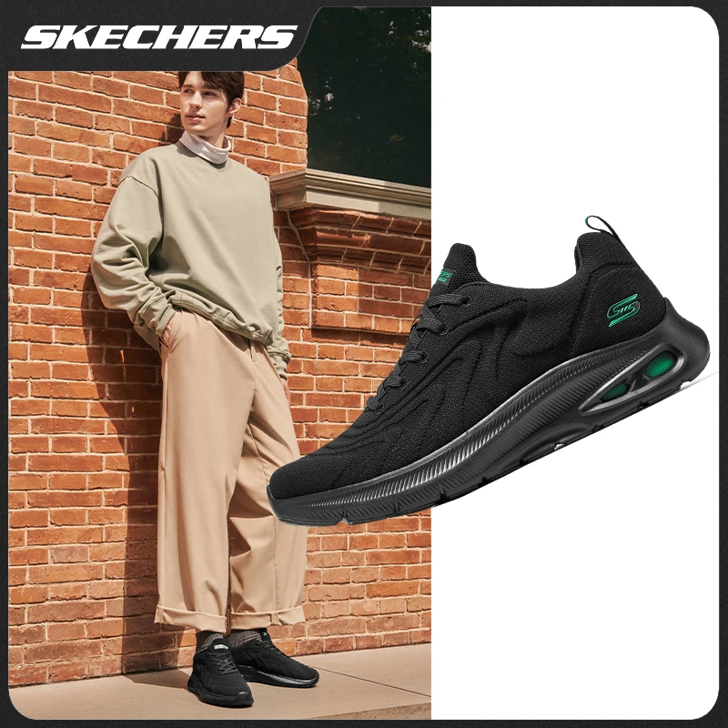SKECHERS/斯凯奇夏季透气舒适男鞋休闲百搭缓震运动跑步鞋118075