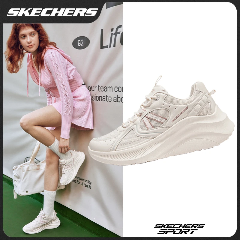 SKECHERS/斯凯奇运动鞋百搭夏秋透气女鞋网面休闲舒适跑鞋117521