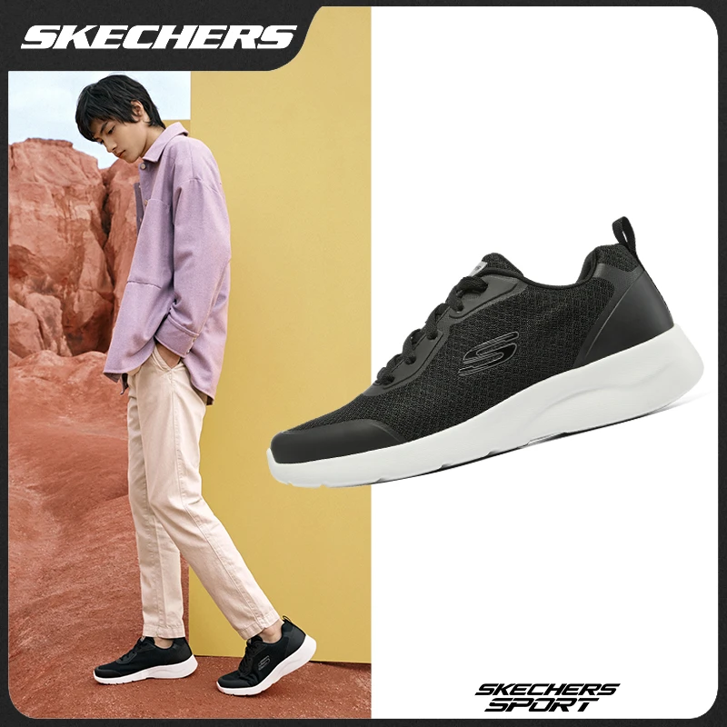 SKECHERS/斯凯奇夏季舒适休闲男鞋减震网面透气运动跑鞋232293