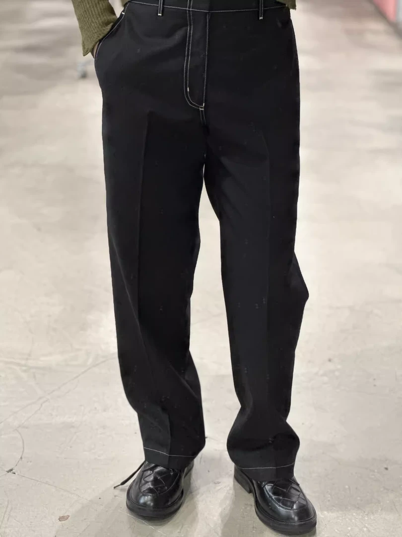 （主店）LA CALIFFA“9300版 精纺羊毛 ”立体剪裁 轻薄春夏 阔腿长裤