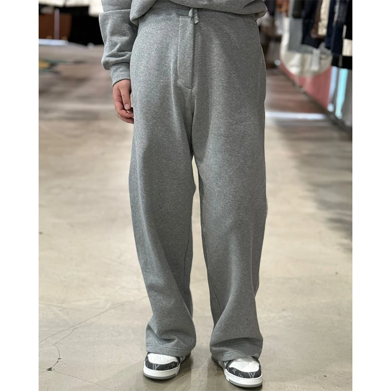 （主店）19000版“法式优雅度假ICON灰色调 100%精棉起绒”厚实慢跑裤