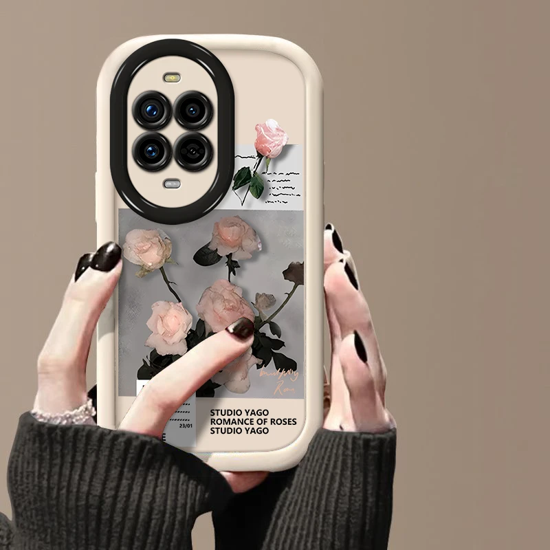 玫瑰海报适用于华为Nova13Pro手机壳新款防摔软硅胶nova13pro女