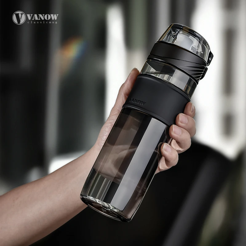 vanow男女塑料运动水杯子防摔户外Tritan大容量便携健身运动水壶