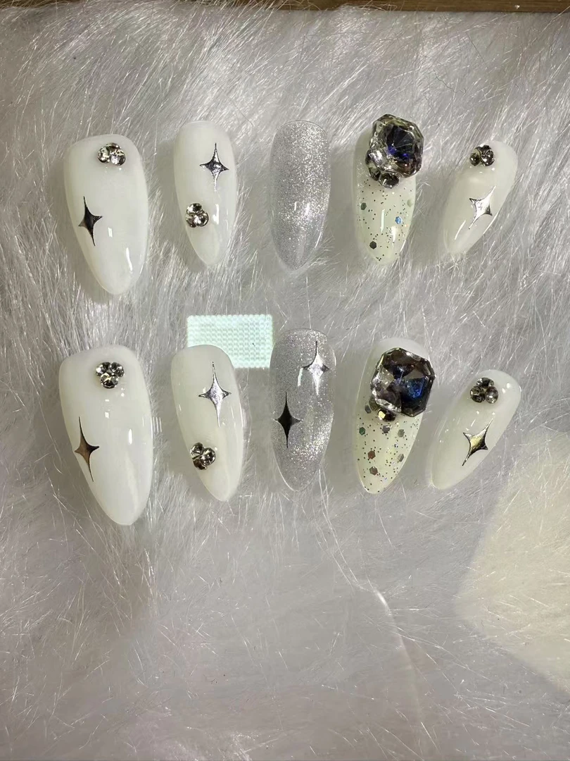 晩棠手工穿戴甲A282（两单包邮）