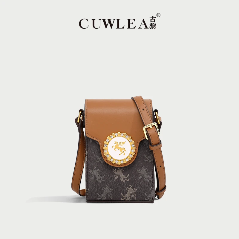 【CUWLEA/古黎】独角兽图案系列新款2024年时尚百搭手机包GL-5126