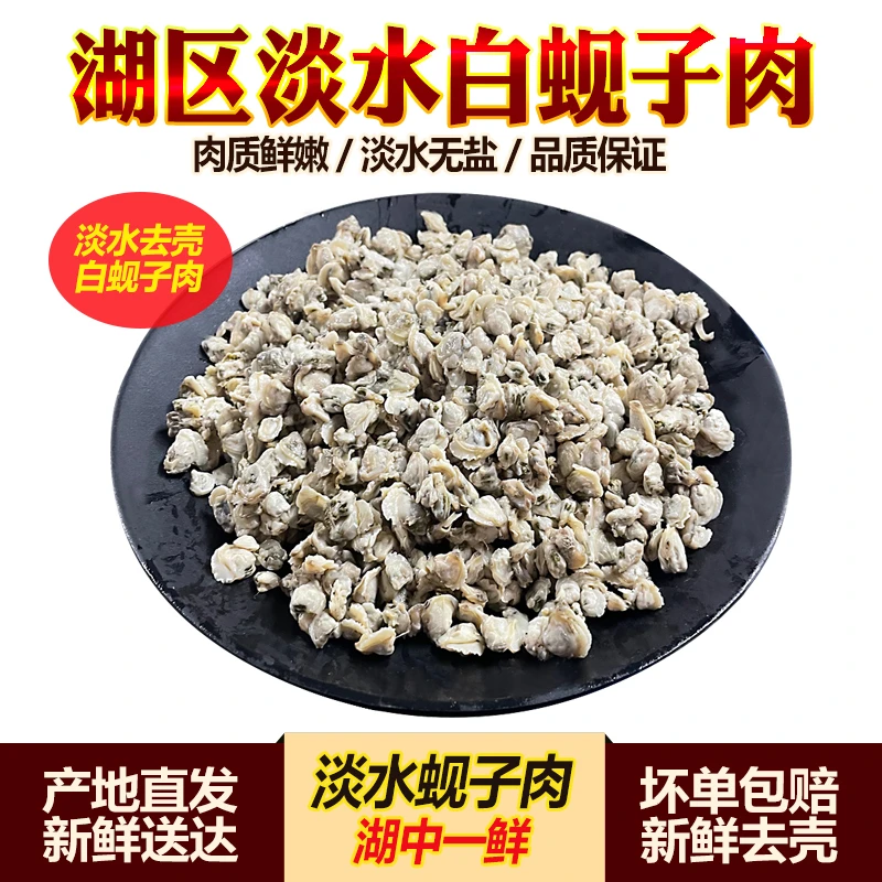 【江苏特产】淡水新鲜蚬子肉无盐无沙去壳纯肉手工挑肉无添加河鲜