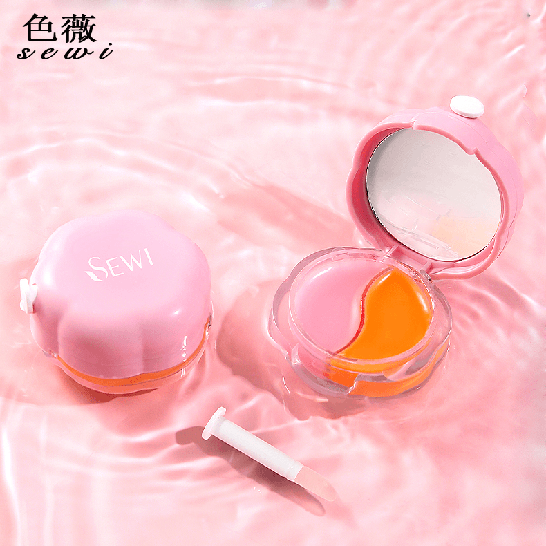 【日夜2用双色温变润唇膏】补水滋润保湿不油腻修护淡化唇纹防干裂