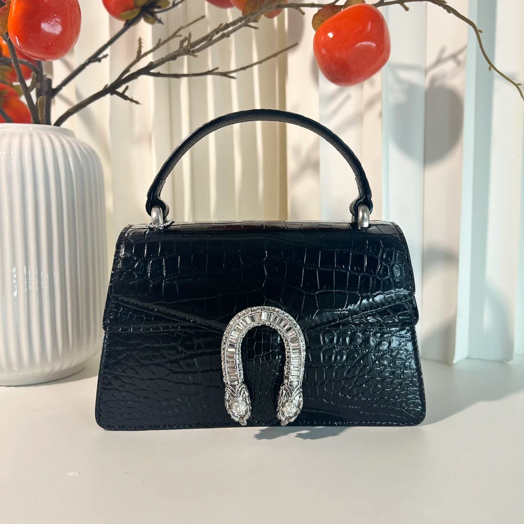 梵卡奇鳄鱼肚皮酒神女包单肩女包气质轻奢时尚百搭肩包高档 女包