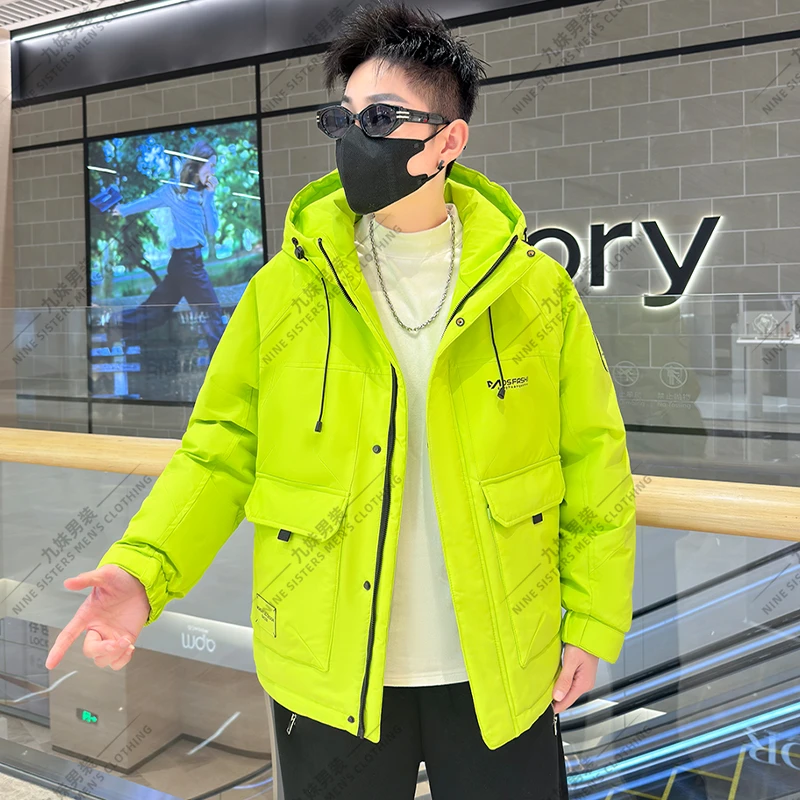 379-9916冬季羽绒服男士百搭羽绒服潮流时尚休闲保暖帅气修身外套