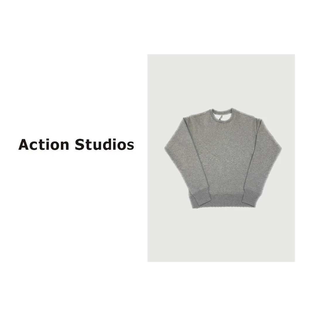 Action Studios大大 推荐拉绒合体时尚百搭简约设计圆领卫衣9253