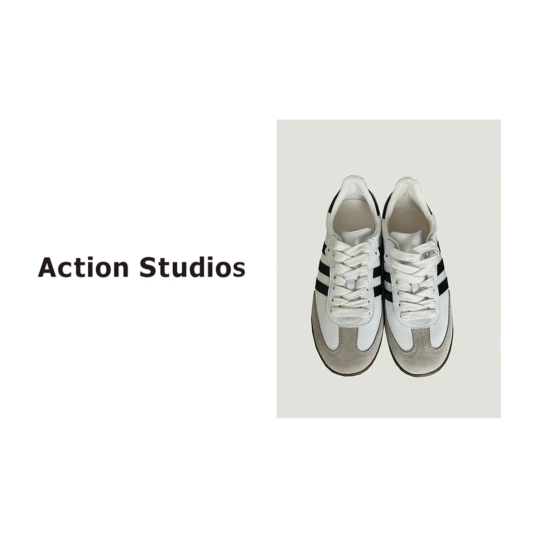 Action Studios大大 推荐 休闲百搭简约德训女鞋8755