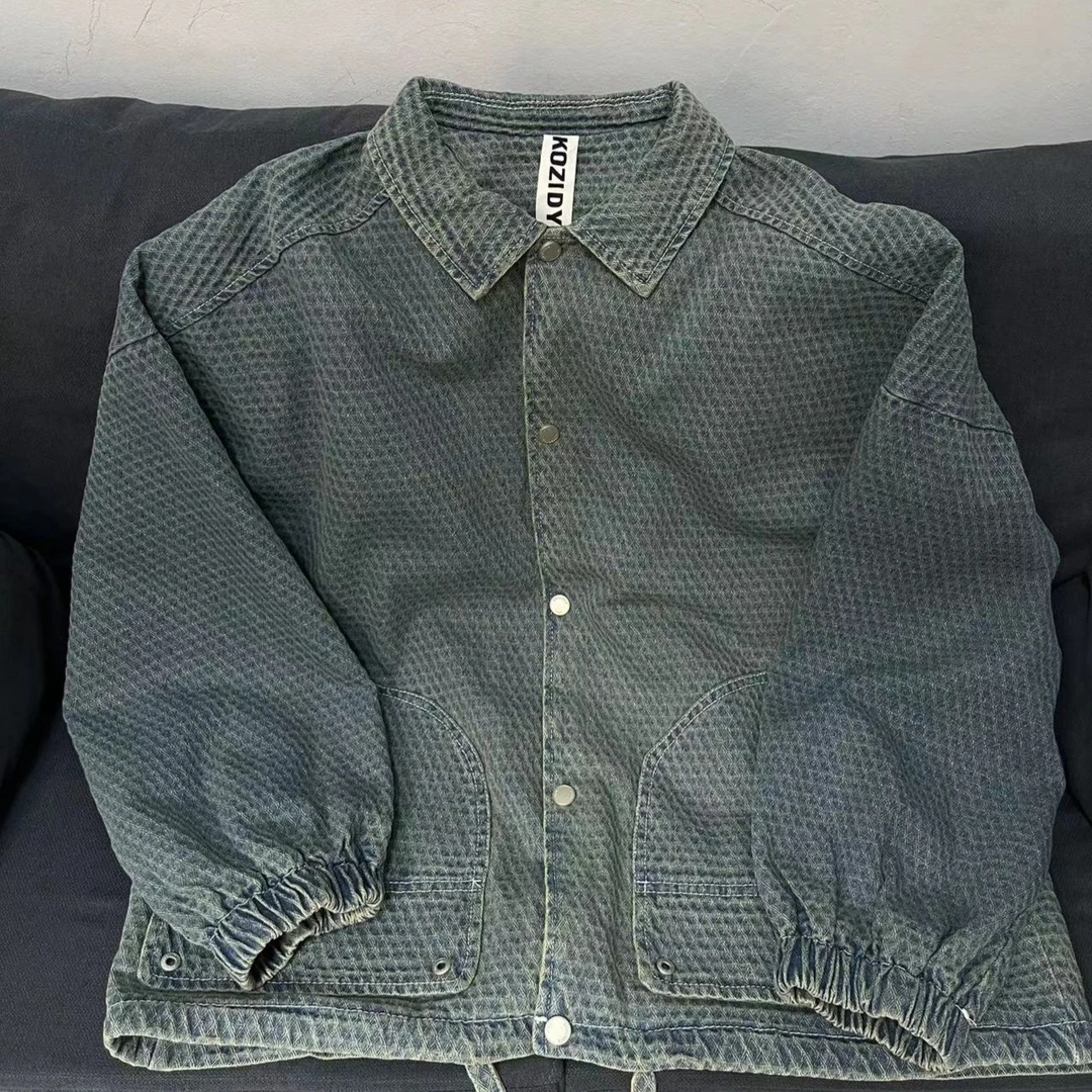 2023年新款男款复古潮牌工装防风外套春秋时尚百搭宽松秋款3051