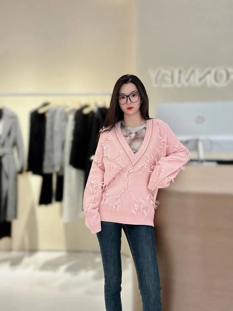 FONMEY 梵迷V领套头毛衫