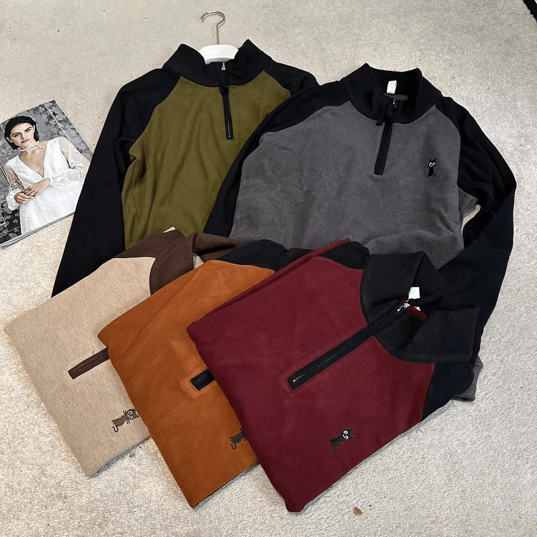 《姚家》Y726秋款立领拉链时尚百搭长袖显瘦上衣款女