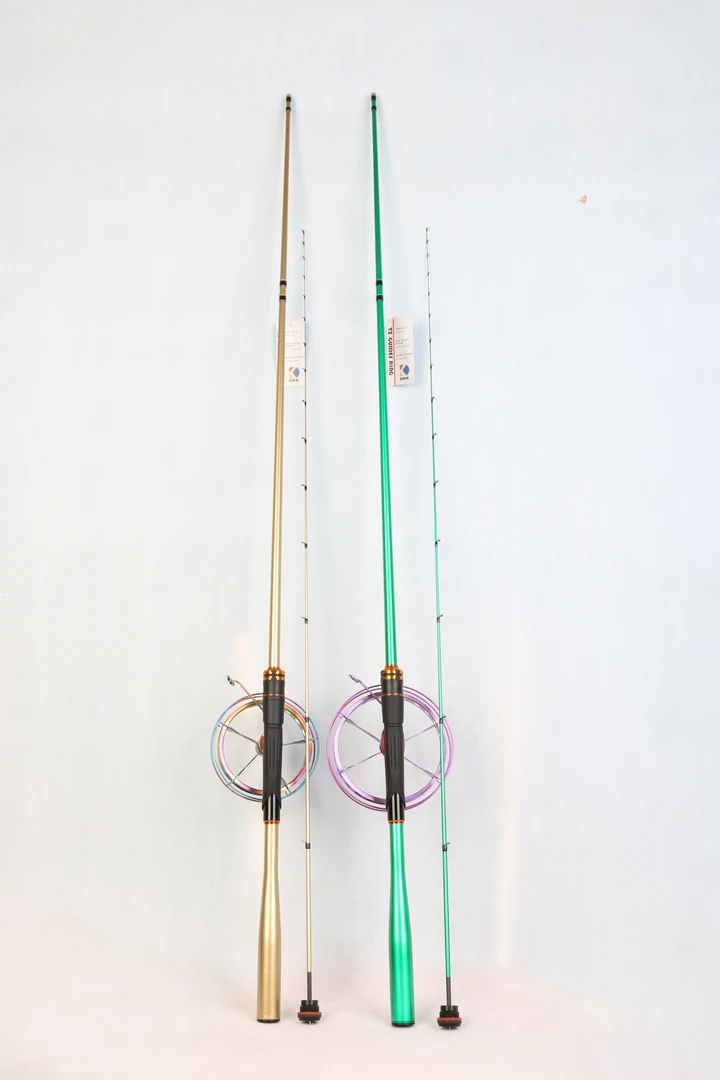 筏竿。海筏竿2米2微铅竿。钛合金导环碳稍。超薄环。一体成形手把