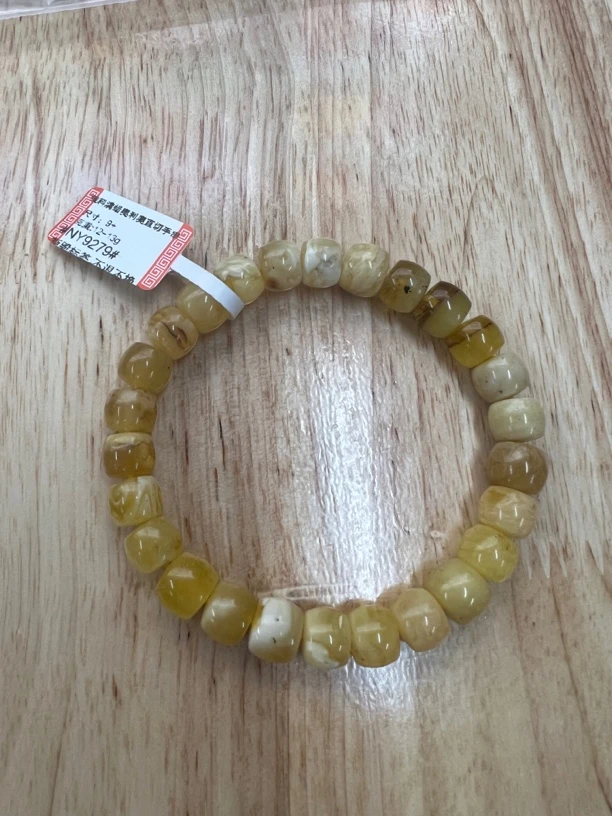 琥珀蜜蜡手串精工直切老型奥利奥