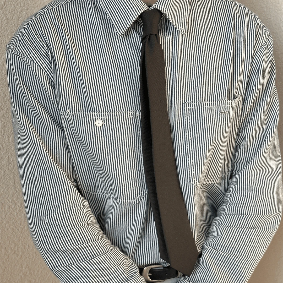 和一合集 领带 轻熟百搭潮纯色黑色休闲时尚商务ins帅气窄版手打