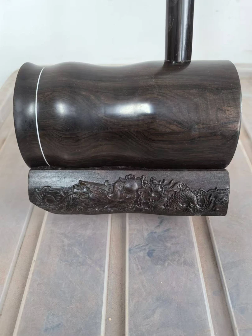 黑檀雕刻款花鼓大筒琴架