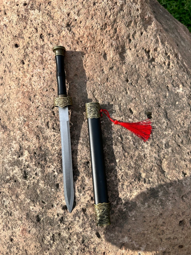 小银龙剑 龙泉宝剑 不开刃 全长28cm