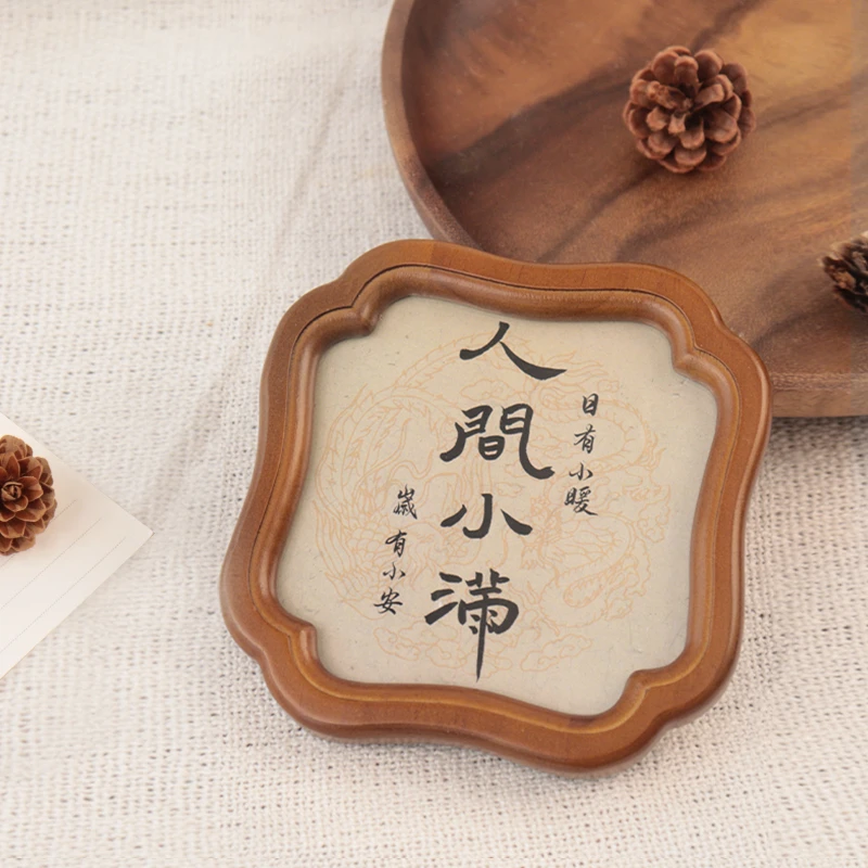 {人间小满}摆台装饰家居摆件木质空框相片法式中古实木相框木制