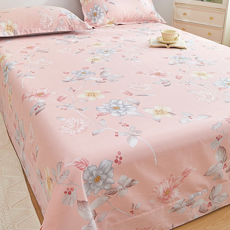 水星家纺适用2025纯棉床单单件单人1.8米双人加厚100全棉被单床品