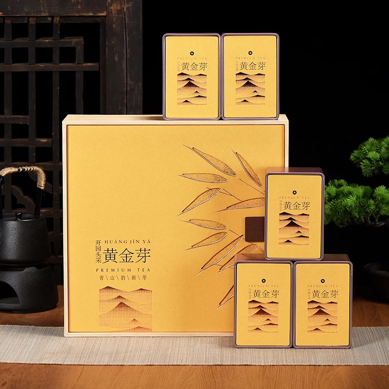 2025年正宗黄金芽黄金叶新茶安吉白茶明前春季精致大气250g礼盒装