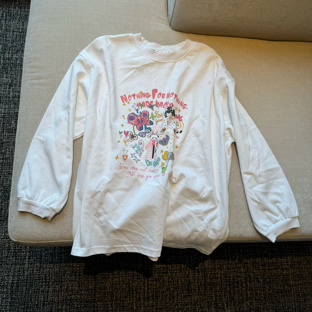 泡妈童装   2024秋季儿童男童女童休闲时尚卫衣25072