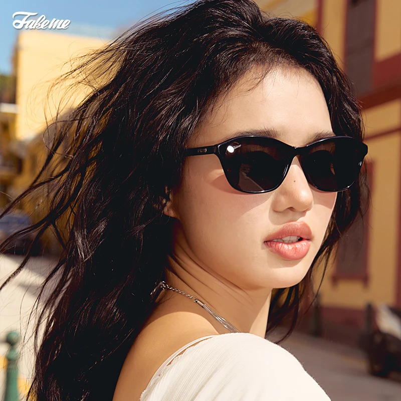 Fakeme（达人专属）清透板材大框墨镜太阳镜轻奢慵懒感 hadid