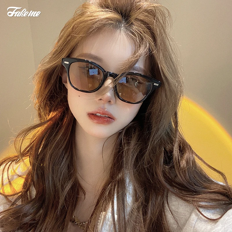 Fakeme【商场同款】质感板材方框墨镜太阳镜女ins慵懒风 Deckard