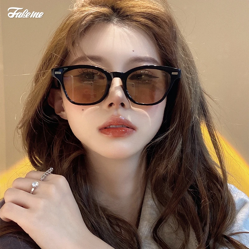 Fakeme韩系质感板材方框时尚墨镜太阳镜女冷淡ins慵懒风 Deckard