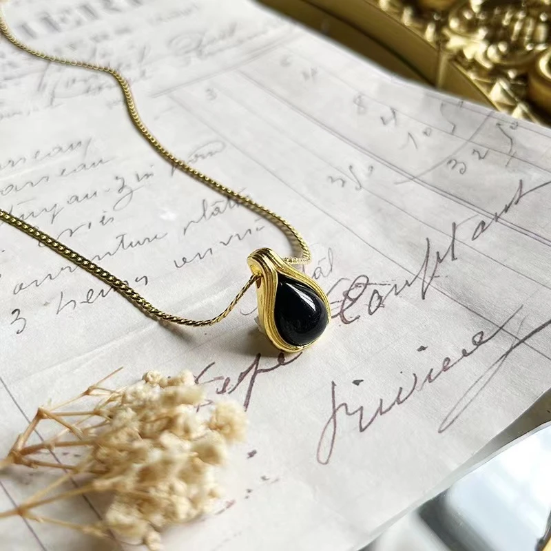 复古小众高级蛇骨链异域风情吊坠设计师耳饰-1628