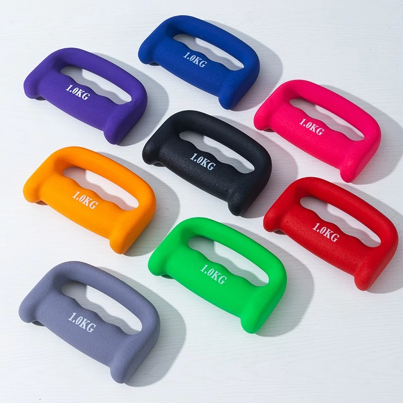 BZ拳击哑铃浸塑哑铃实心运动小巧全新多功能辅助品质黑色重量