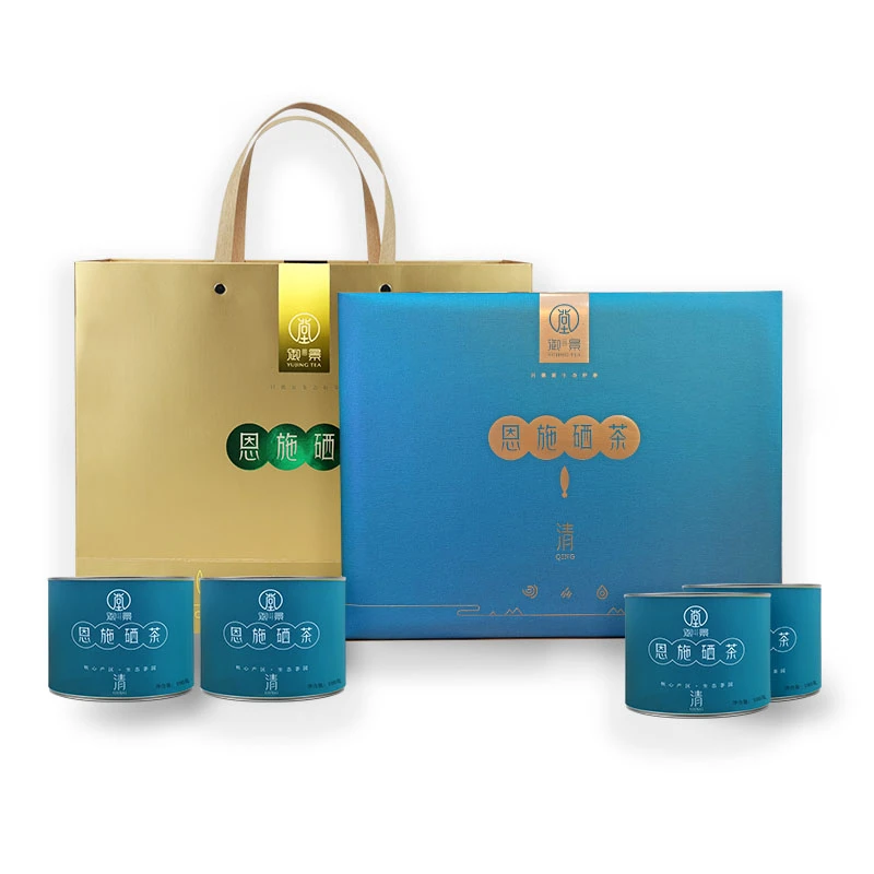 御景茶业 湖北特产恩施硒茶寻根礼盒新茶天然含硒绿茶茶叶