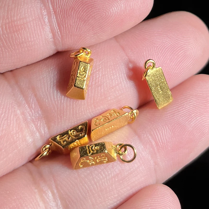 925银银制品 S925银古法银錾刻工艺小金条FG598