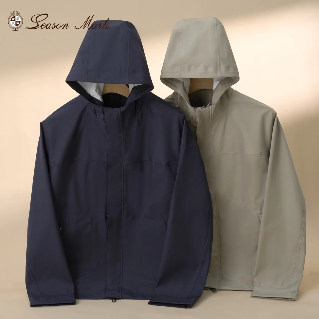 SEASONMARK秋季新款三合一连帽防风夹克外套潮流保暖搭子冲锋衣男