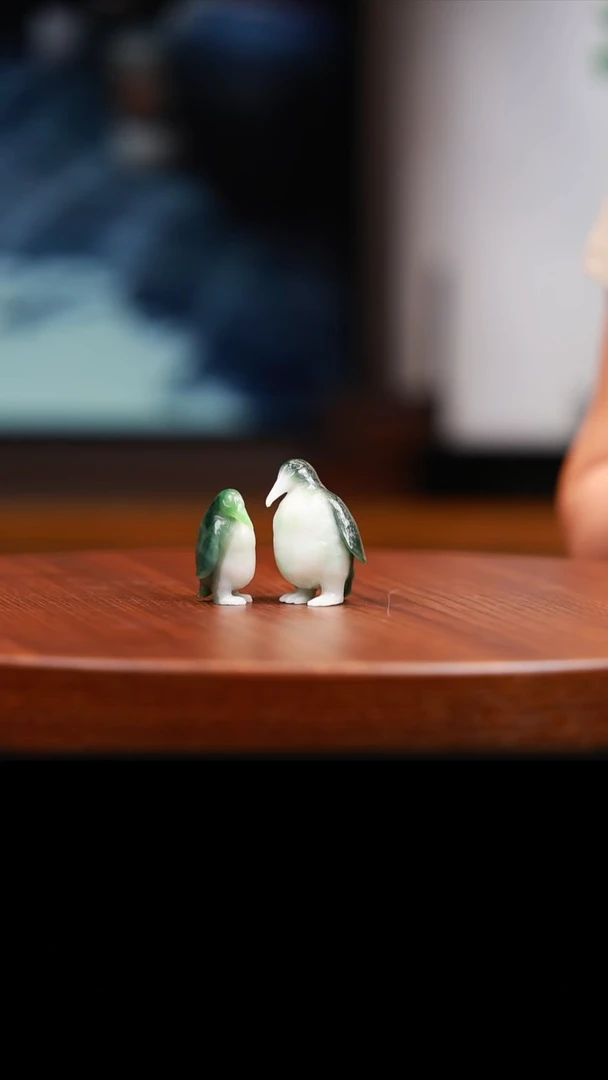 【闪购商品】翡翠摆件未镶嵌翡翠企鹅