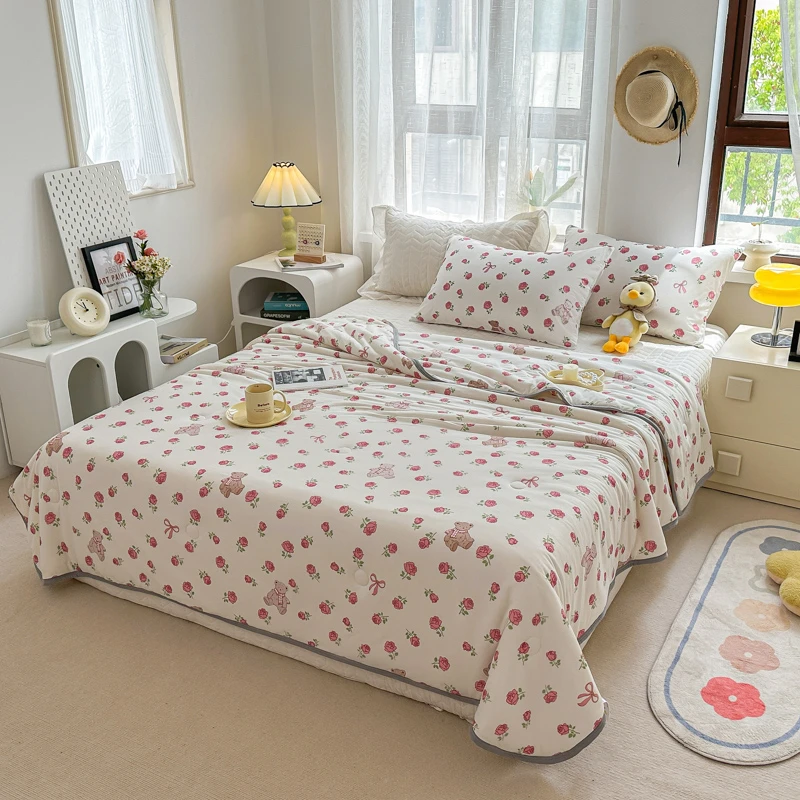 JSM 4.17《下单以直播间为主》 孤品 四件套 夏被 凉席