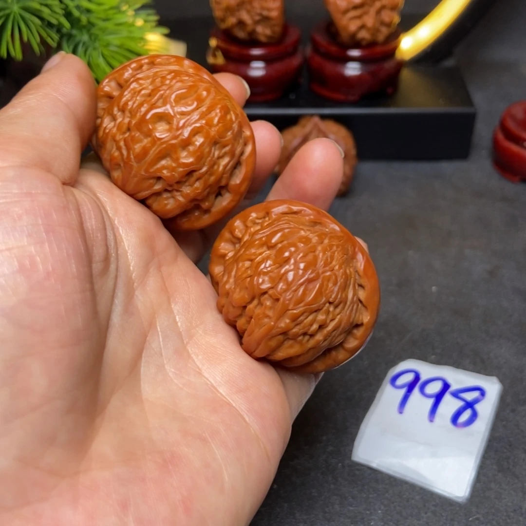 文玩核桃把件39白狮子998